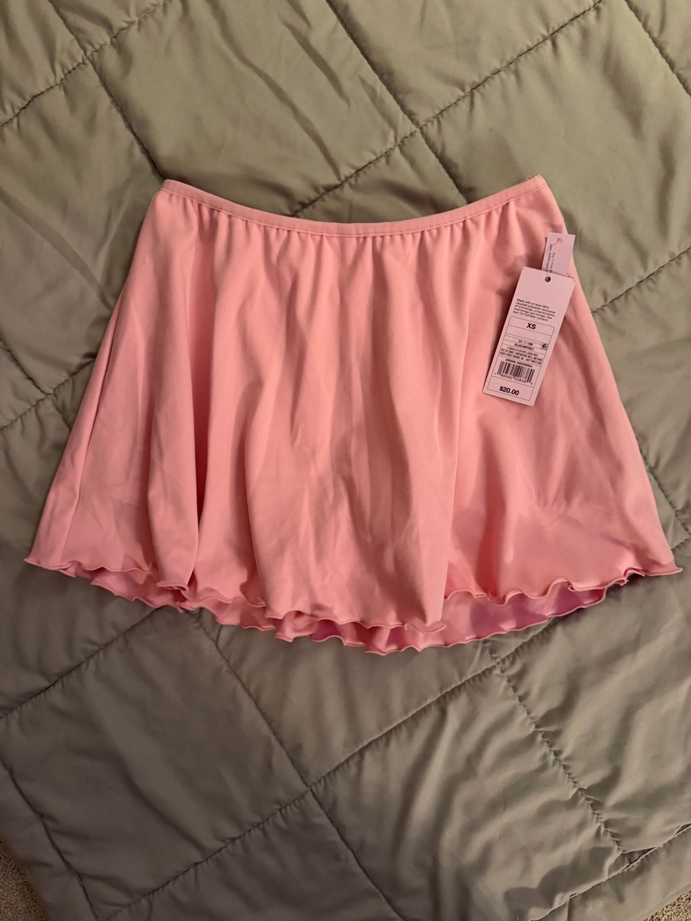 Wild Fable Pink Ruffle Hem Mini Skort